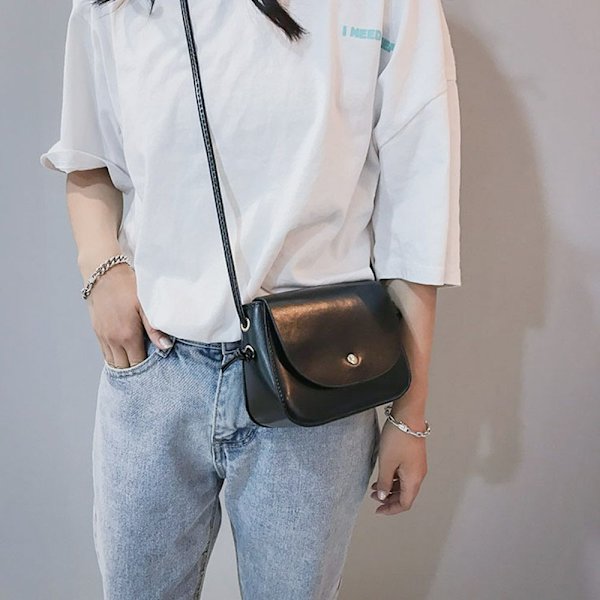 Kvinnliga Simple Pure Color Crossbody-väskor gul yellow