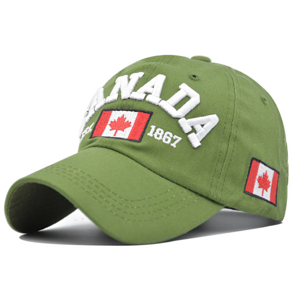 Vår- och sommarhatt Maple Leaf cap Canad par hattar Peaked Cap City utomhus solhatt White Adjustable