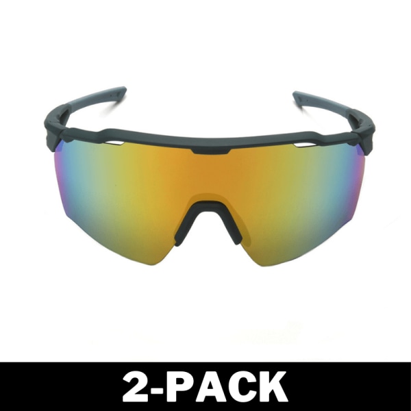 Sportsolglasögon Polariserade - Gul / Svart 2-Pack