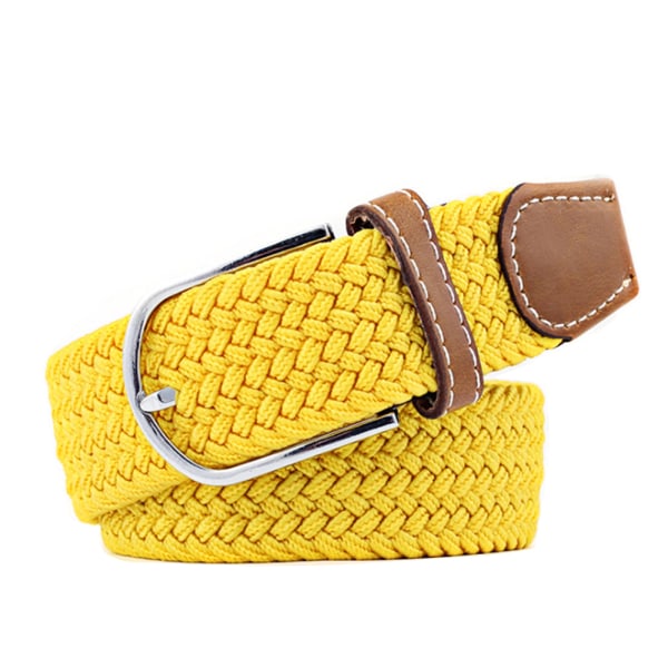 Bälte canvas tyg 26 färger storlek W26 - W36 skärp kläder - yellow one size