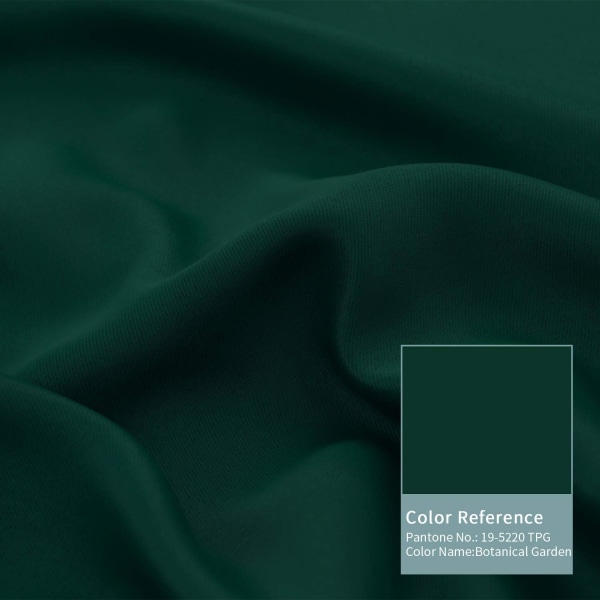 Pitch Black Solid Thermal Grommet Blackout Emerald 42W x 63L