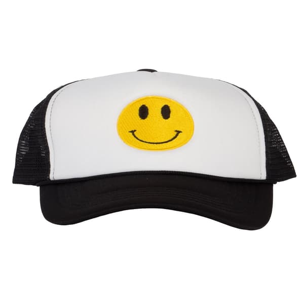 Gravity Threads Smile Face Brodery Justerbar Trucker Hat - Camo classic-white/black