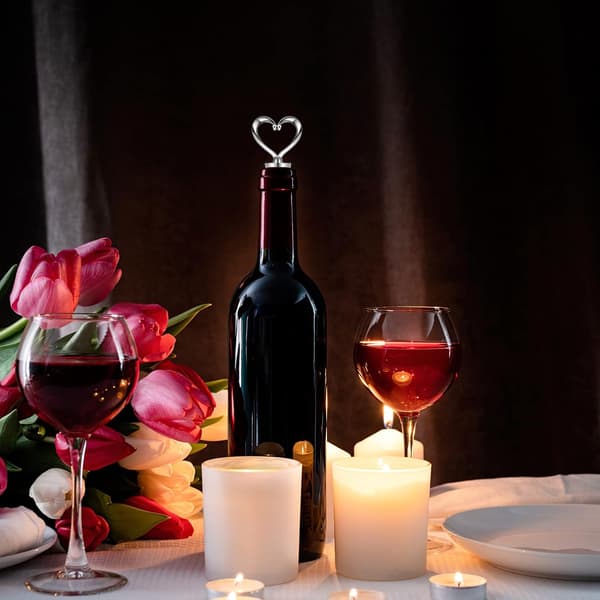 3 st vinstoppare återanvändbara vinstoppare hjärtformade vinflaskproppar flasklock vinutloppslock för vin champagne öl samling
