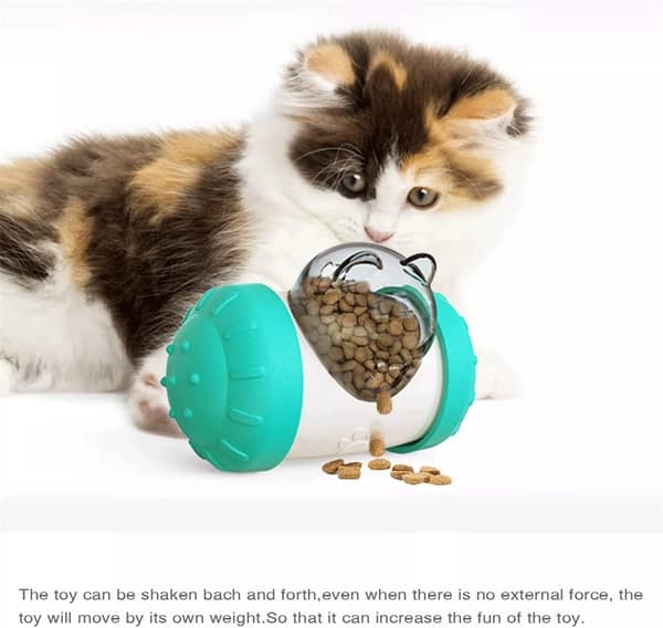 Katte- og hundelegetøj tilbehør kæledyrs-tumbler foderdispenser svingende tandpleje
