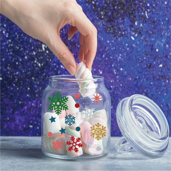 12 Snowflake Klistremerke Håndverk, Julepynt, DIY