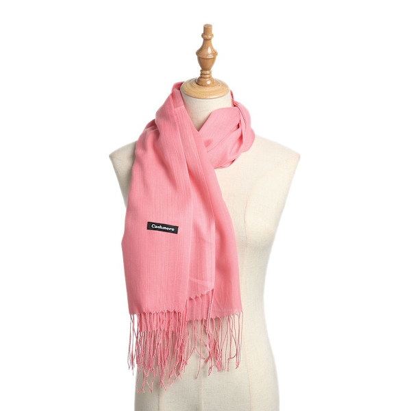 Cashmere Scarf Long Wrap Sjal MÖRKGRÅ