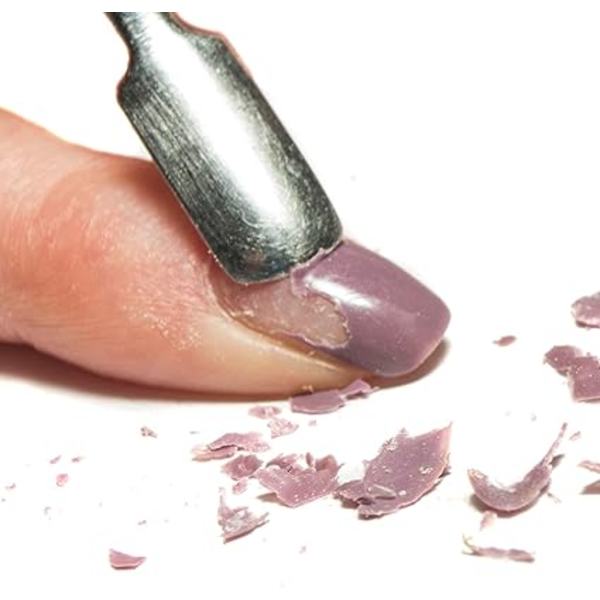 Rostfritt stål dubbelt verktyg nagelbandsskrapa