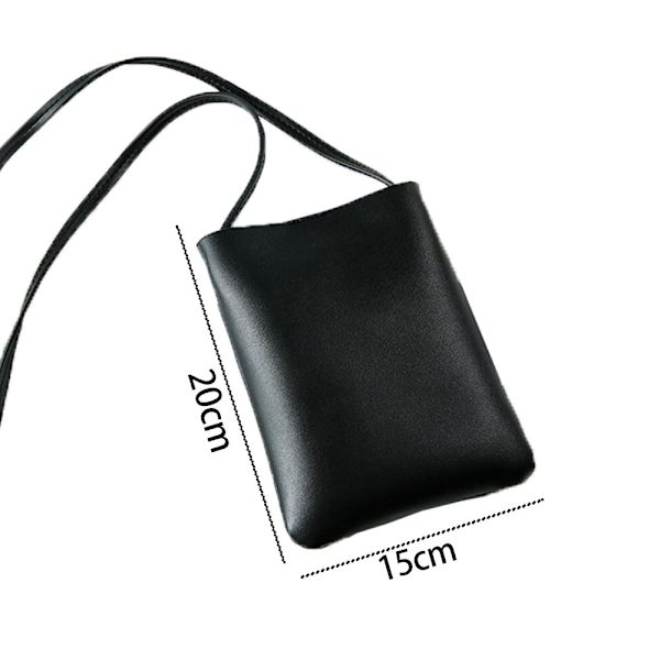 Små Crossbody-väskor för kvinnor Mobilväska Crossbody black