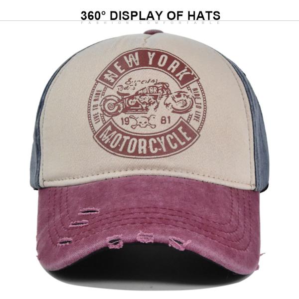 graffititryck cap sliten tvättad nödställd cap färgmatchande cap diskettmössa böjd brätte toppad cap Cp8954Brown Adjustable