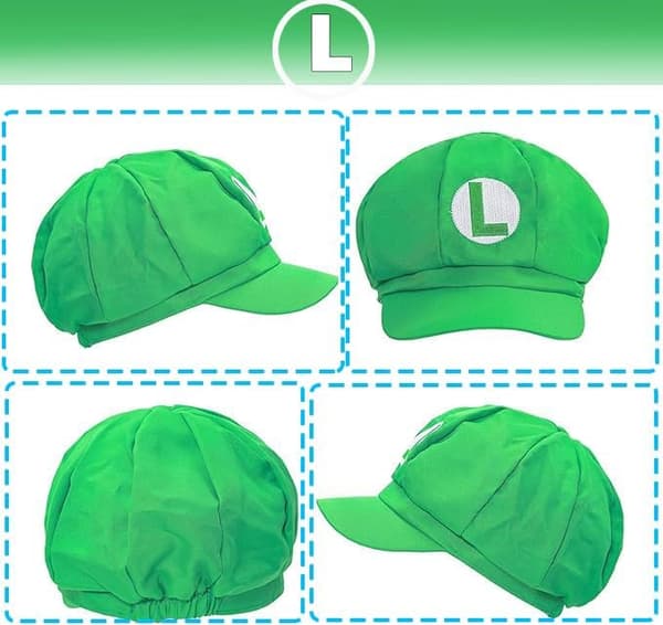 Halloween Rollespilstilbehørssæt til Mario og Luigi Voksenkostumer - Sjove Par Kostumer, Super Bros