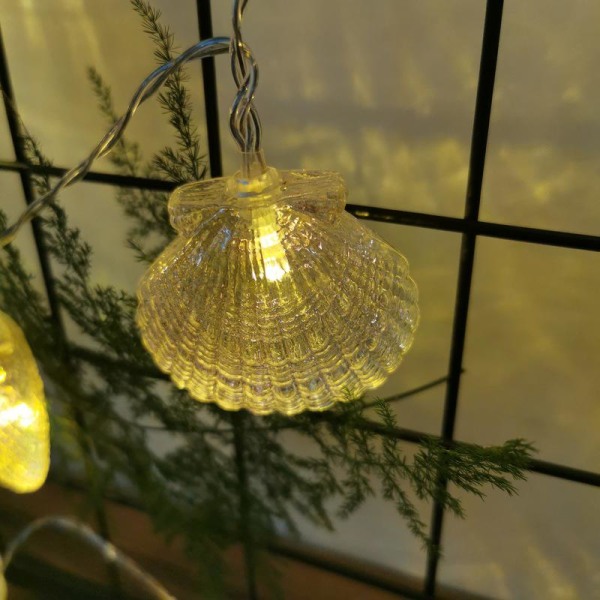 1,5/3M Juldekor LED Snäckskal Fairy String Light Lampljus Like the picture 3M 20LED