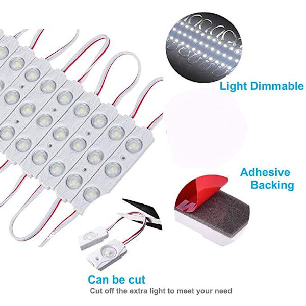 LED-sminkspegellampor, 20 set med 3 meter