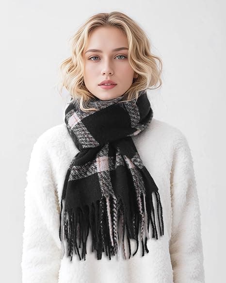 Tørklæde til kvinder - Efterårs- og vintertørklæder til kvinder, Pashmina-sjal til kvinder, langt tæppetørklæde til aftenkjoler