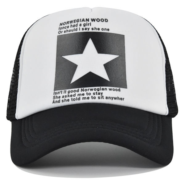 Femuddig mesh manlig hatt Hip-hop Street Dance - cap Svart och vit genombruten utomhus cap cap Färgmatchande mesh Cm6007CoffeeWhiteColorMatching Adjustable