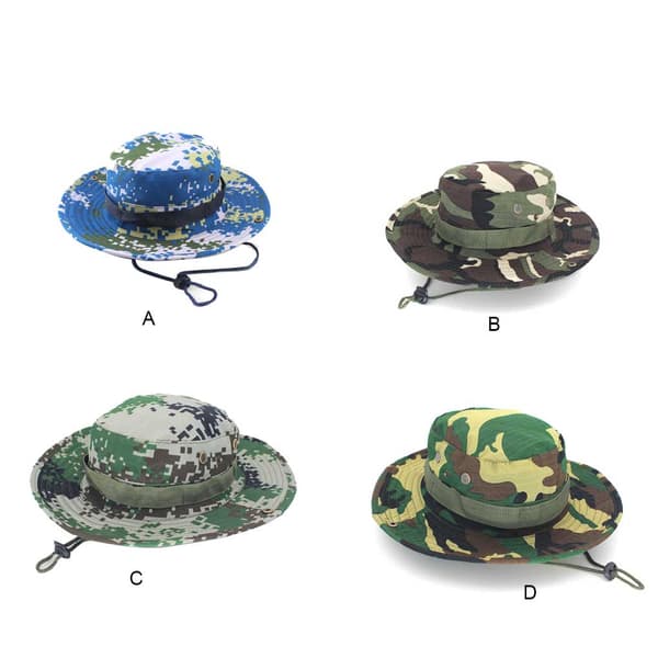 Kamouflage Solhatt Polyester Cap Enfärgad sommar andas Green Camouflage