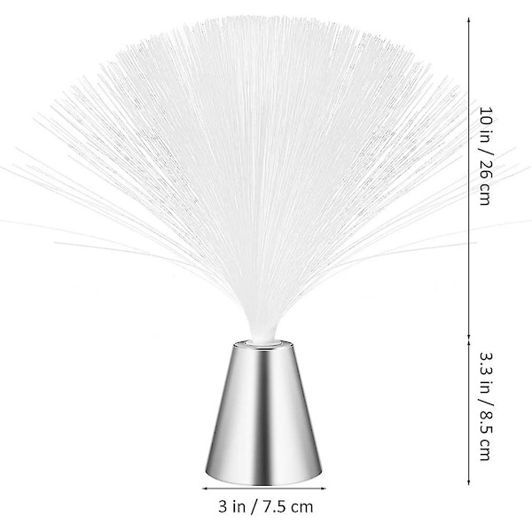 Färgskiftande fiberoptisk ljus, batteridriven isfiberoptisk humörnyhet Lampor Led Fiberlampa till jul
