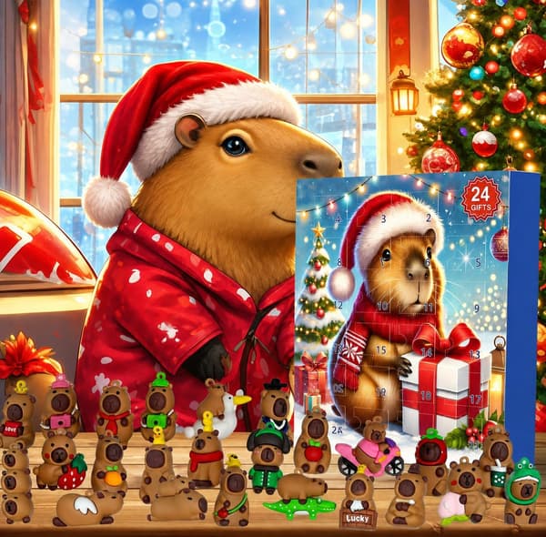 Capybara Julekalender 2026, 24 Dager Nedtelling til Jul med 24 Figurer