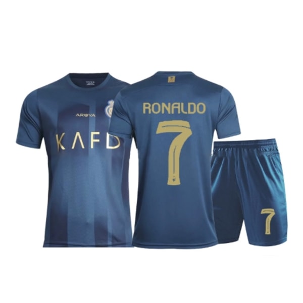 22-23 Portugal Hemma #7 Ronaldo Fotbollströja Set Barn & Vuxna 1 1 Barn 5 24