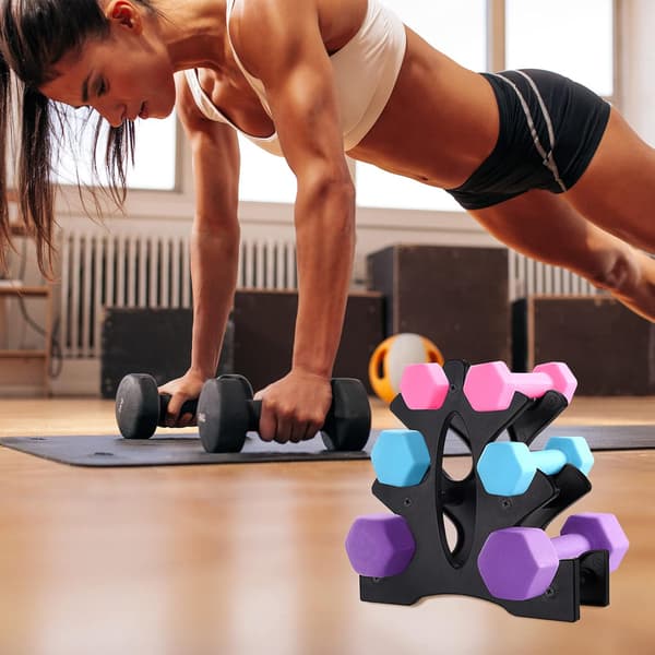 Gym Hantelställ Fitness Hantelställ (Vikter ingår ej)