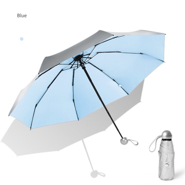 8 Ribs Pocket Mini Paraply Anti UV Paraguas Sun Paraply Regn
