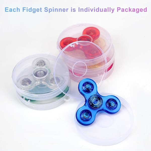 Fidget Spinners, Lysende Sensoriske Fidget-leker for Barn, Selvlysende Leke for Barn 4-8-12, ADHD Angst Stresslindrende Leker for Voksne, Skole