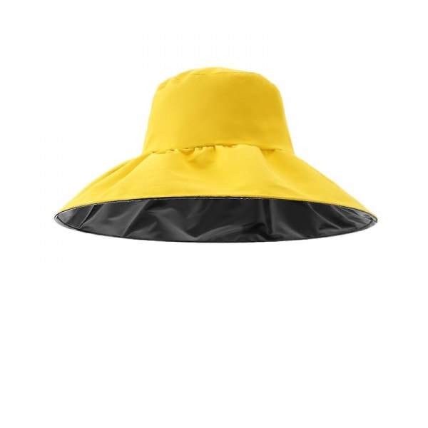 Solhatt, unisex solhatt, perfekt för att skydda dina ögon från skadliga UV-strålar, vår cap för alla utomhusäventyr (gul)