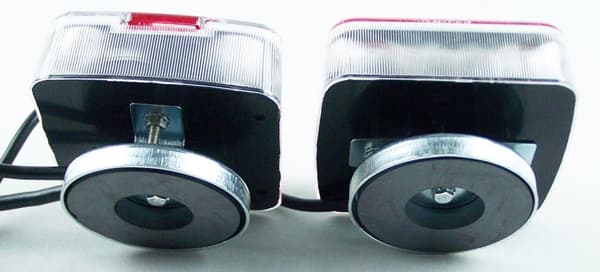7-pin 12V magnetisk montering LED baklyssett for tilhengerkabel 7 m