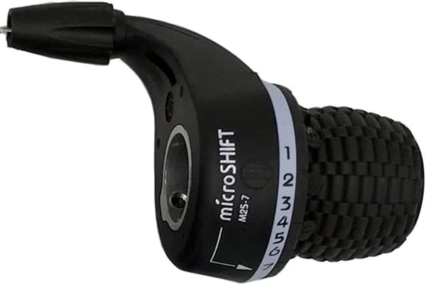 3X7-gears kompatibel med Shimano cykel drejegrebsskifter, sort