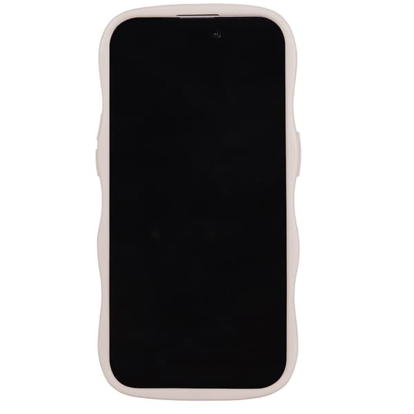 held iPhone 14 Pro -kotelo, aaltoileva vaalea beige