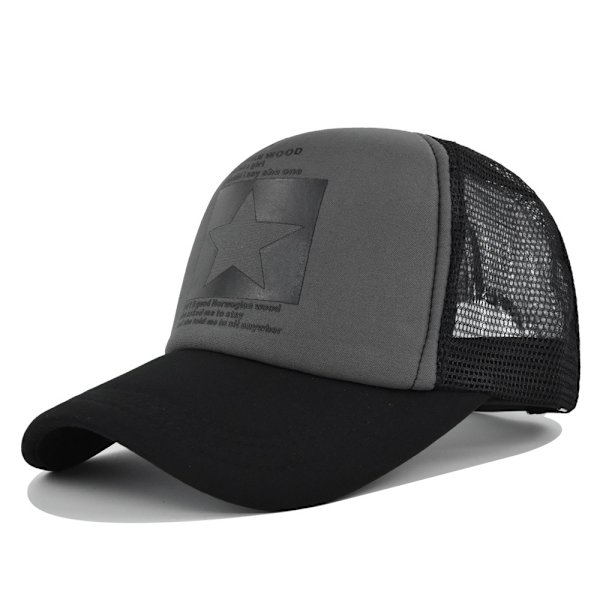 Femuddig mesh manlig hatt Hip-hop Street Dance - cap Svart och vit genombruten utomhus cap cap Färgmatchande mesh Cm6007CoffeeWhiteColorMatching Adjustable