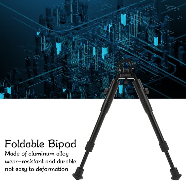 Skydebipod i aluminiumslegering, justerbar hurtigudløserbipod med forbindelse til udendørs brug