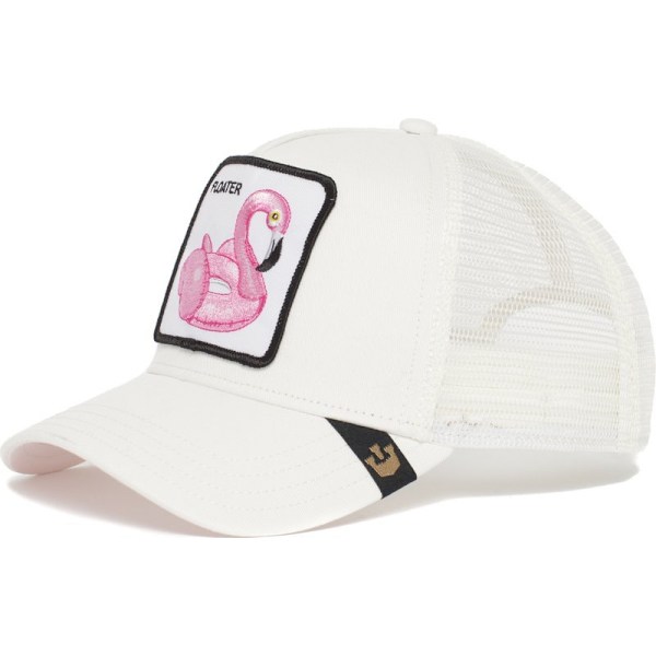Mesh djurbroderad hatt Snapback-hatt White Swan