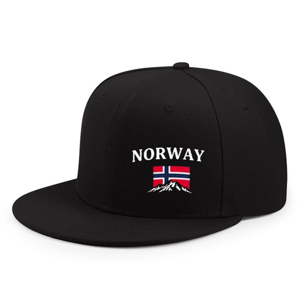 VM Norge Flag Baseballkasket, Fodboldfans Supporter Sort