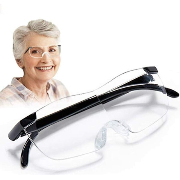 2st/ set Vision Magnifier Glasögon 160% förstoring Presbyopi Present för nål