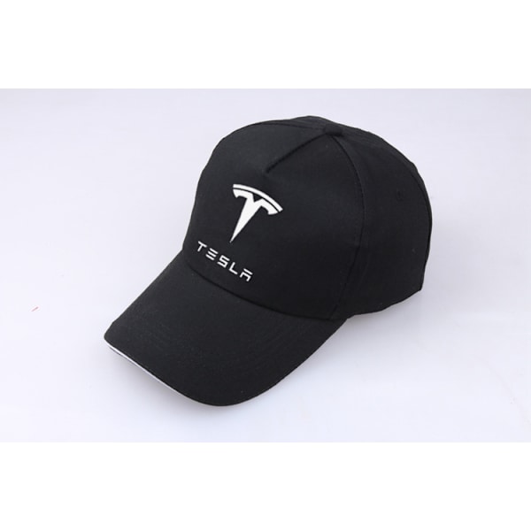 Bil Tesla Baseball Cap Herr Cap för Herr Dam Unisex Tesla Baseball Kepsar för Herr Bilfläktar Hattar, Svart