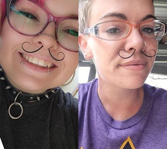 Bart Septumring, Nesepiercing Smykker i Metall