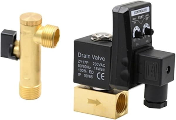 1/2\" Elektronisk Avløpsventil Avløpstimer Kontroller Automatisk Gasslagertank Kompressor Magnetventil 220V DN15(AC220V)
