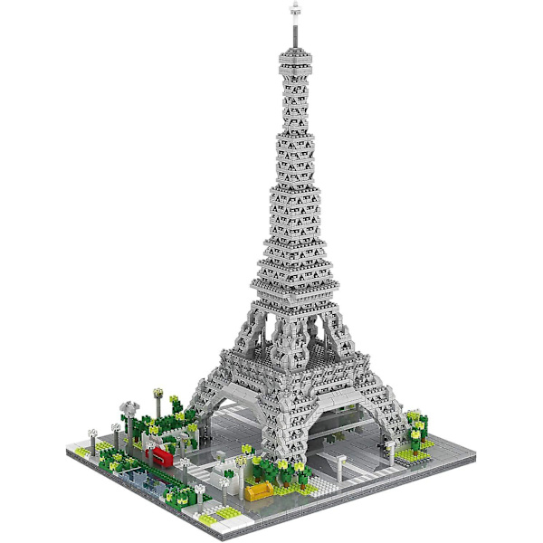 Bygga Eiffeltornet Miniatyrblock Set, 3369 bitar Miniatyrblock 3d pusselleksaker, presenter för vuxna och barn