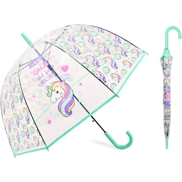 Clear Bubble Paraply Unicorn Dome Paraply for Kid