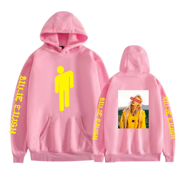 Billie Eilish Sweatshirt Unisex Pullover Estetisk Hoodie Pink A L