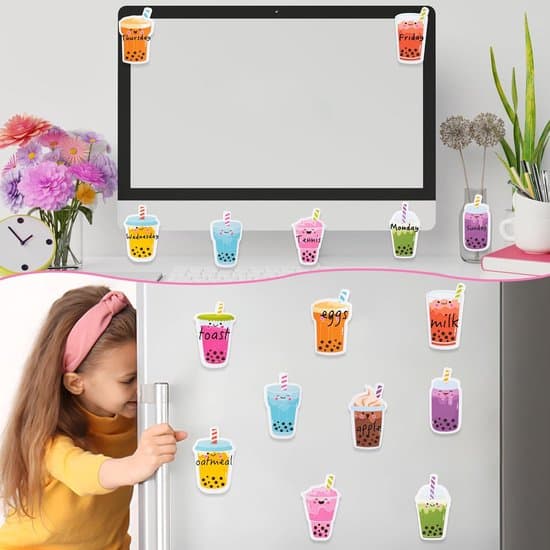Sticky Notes - Memopapir - Noter - 30-pak Boba Tea Sticky Notes - Selvklæbende Memoblokke - Ideel til Kontor, Skole og Festposer
