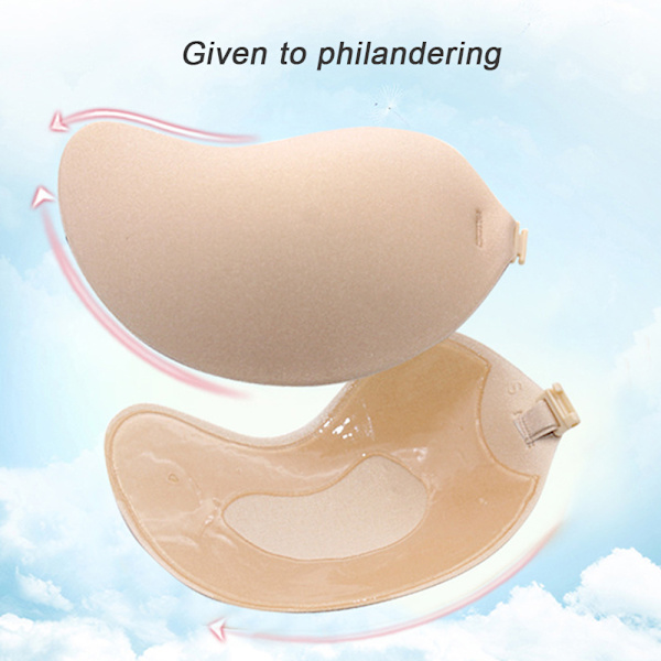 Bride Sticky BH Osynlig Strapless Push-up Återanvändbar Rygglös Skin-C