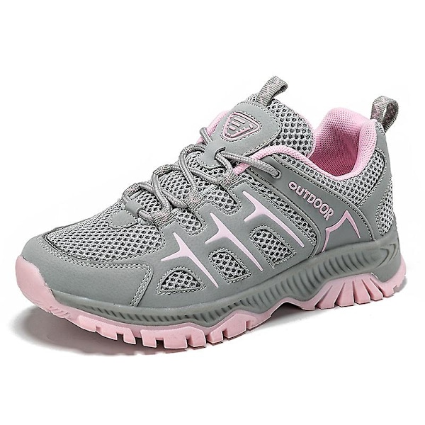 Damvandringsskor Lågskor Sneakers För Utomhusspårning Vandring Promenader 3Ds2101 Pink EU 42