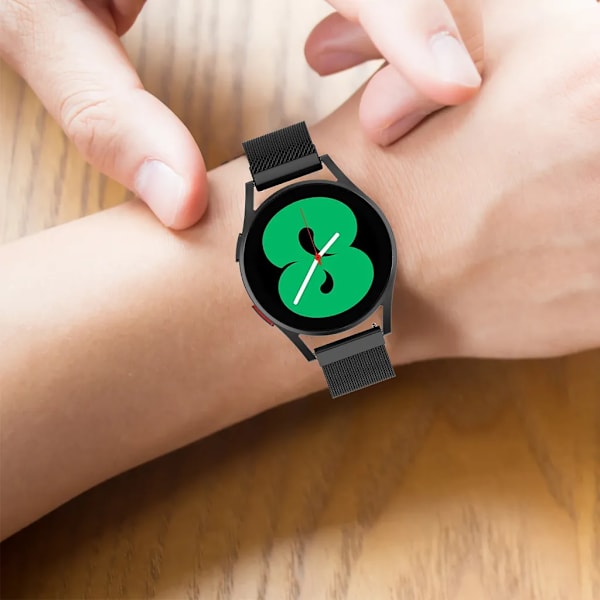 Klockarmband (20 mm) för Samsung Galaxy Watch 4 40 mm/ 42 mm black