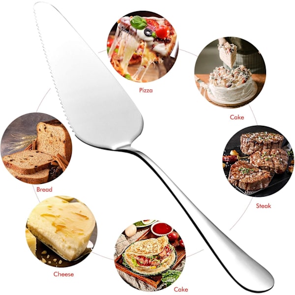 Set med 2 st 23 cm tårtsspade tårtpizza spade set bestick