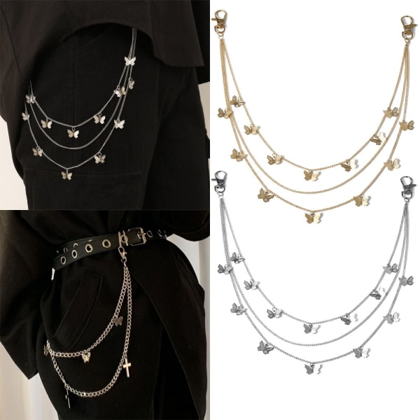 Midja Chain Byxor Chain GULD STYLE1