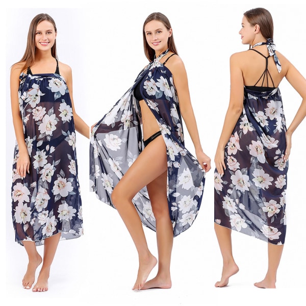 Dams Sheer Beach Badkläder Cover Up omlottkjol color5