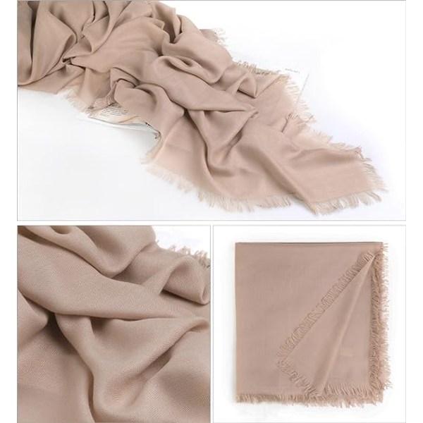 Fyrkantig sjal i bomull för kvinnor, Foulard Scarf för höstvinter