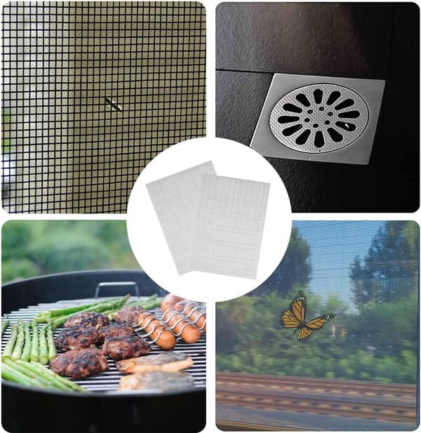 Fint metalnet, 20 mesh trådnet vævet net, 150x210mm trådnet, vævet net rustfrit stålnet gnavernet vævet plade