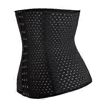Åndbar Talje- og Mavekorset Bælte Body Shaper Trainer XS(Sort M) Sort Black M